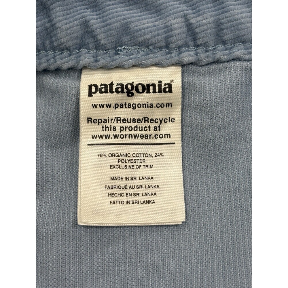 Patagonia Sky Blue Corduroy Shorts Size 18 With 3” Inseam. - Picture 6 of 6